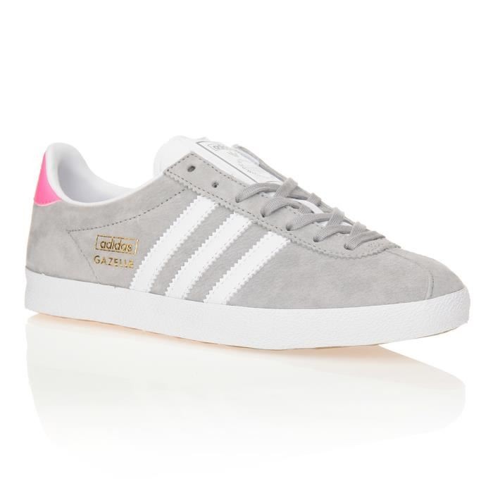 adidas gazelle grise et blanche femme